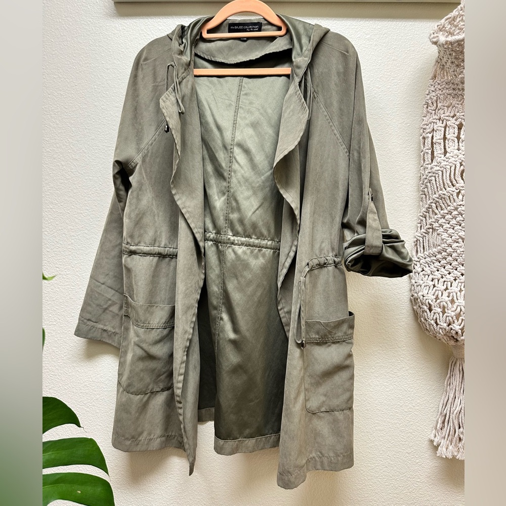 T.J.Maxx Charcoal Trench Coat